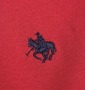 POLO BCS ラガーシャツ レッド: フロント刺繍