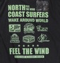 NORTH COAST SURFERS Tシャツ(半袖) ブラック: