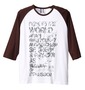 b-one-soul パーカー+ラグラン七分Tシャツ レッド×ブラウン: