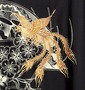 絡繰魂 和柄Tシャツ ブラック: