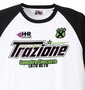 Himz&Herz ラグランTシャツ(半袖) ホワイト×ブラック: