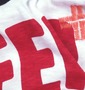 LIFE GUARD ラグランTシャツ(半袖) オフホワイト×ブラック: