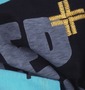 LIFE GUARD ラグランTシャツ(半袖) ブラック×ターコイズ: