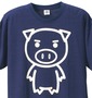 豊天 和柄 Tシャツ(半袖) ネイビー: