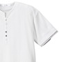 Pincponc ヘンリーTシャツ半袖 オフホワイト: