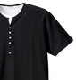 Pincponc ヘンリーTシャツ半袖 ブラック: