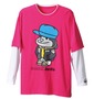 Gorilla Tシャツ ピンク×ホワイト: