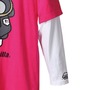 Gorilla Tシャツ ピンク×ホワイト: