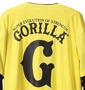 Gorilla Tシャツ イエロー×ブラック: