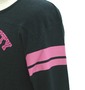 Pincponc プリントTシャツ 杢ブラック: 左袖