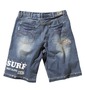 BODY GLOVE ダメージデニムハーフパンツ ブルー: