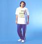 LE COQ SPORTIF   ジャージパンツ ブルー×アイボリー: