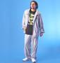 LE COQ SPORTIF ウィンドパンツ ライトグレー: