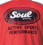 SOUL SPORTS ジャージセット(半袖) レッド:
