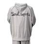 SOUL SPORTS ベロアパーカーセット シルバーグレー: