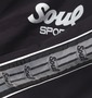 SOUL SPORTS ブレーカーセット ブラック: 袖ラインテープ