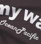 OCEAN PACIFIC ラグランTシャツ(半袖) チャコール×ホワイト: