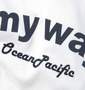 OCEAN PACIFIC ラグランTシャツ(半袖) ホワイト×ネイビー: