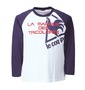 LE COQ SPORTIF ラグランTシャツ ホワイト×ネイビー