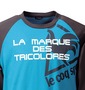 LE COQ SPORTIF ラグランTシャツ ブルー×ダークグレー: