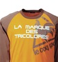 LE COQ SPORTIF ラグランTシャツ オレンジ×ブラウン: