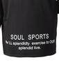 SOUL SPORTS ラグランTシャツ ブラック: