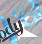 BODY GLOVE 七分ラグランヘンリーTシャツ モクグレー×ブルー: