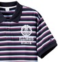 Champion ポロシャツ半袖 ネイビー×サックス: