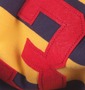 Champion ラガーシャツ半袖 イエロー×ネイビー: