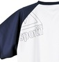 LE COQ SPORTIF Tシャツ(半袖) ホワイト×ネイビー: