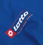 lotto ジップポロシャツ半袖 ブルー: