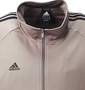 adidas ウォームアップジャケット グレー: