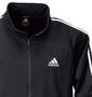 adidas ウォームアップジャケット ブラック: