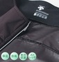 DESCENTE サウナスーツ ブラック: 裏地