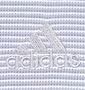 adidas VネックTシャツ 半袖 ライトグレー×ホワイト: