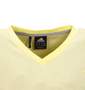 adidas VネックTシャツ 半袖 イエロー×ライトグレー: