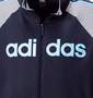 ADIDAS トラックジャケット ネイビー×モクグレー: