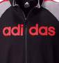 ADIDAS トラックジャケット ブラック×グレー:
