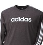 adidas リニアロゴTシャツ モクチャコール: