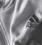 adidas パーカートレーナー モクグレー: 生地拡大