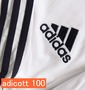 adidas ラグランTシャツ ホワイト: 生地拡大