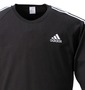adidas ラグランTシャツ ブラック:
