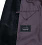  刺繍ショールカラーシングル1ツ釦スーツ ブラック: 右胸ポケット