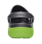 crocs サンダル(デュエットスポーツクロッグ) グラファイト×グリーン: