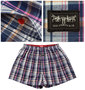 Levi's 2Pチェックトランクス ブラック×ネイビー: