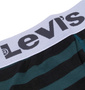 Levi's ボーダーDRYボクサーパンツ グリーン×ブラック: