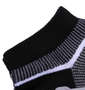  ボーダーアンクルソックス ブラック: