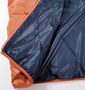 OUTDOOR PRODUCTS 中綿ジャケット オレンジ×ネイビー: 裏地
