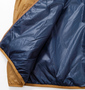OUTDOOR PRODUCTS 中綿ベスト キャメル×ネイビー: