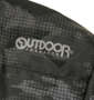 OUTDOOR PRODUCTS タフタ中綿ジャケット ブラックカモ: バックプリント